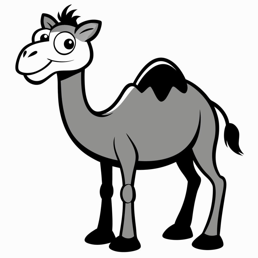 Elegant Camel Silhouette Art for Creative Projects and Designs vector