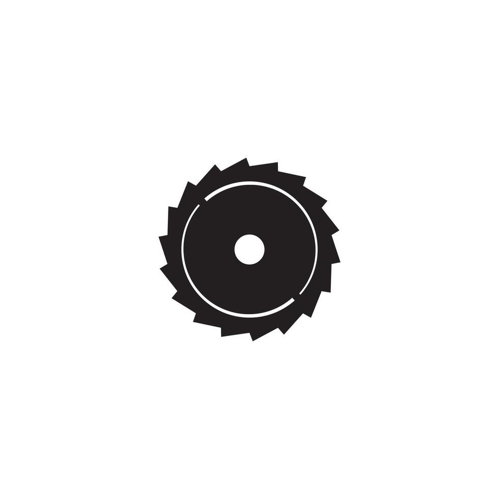 Saw Blade logo or icon design vector