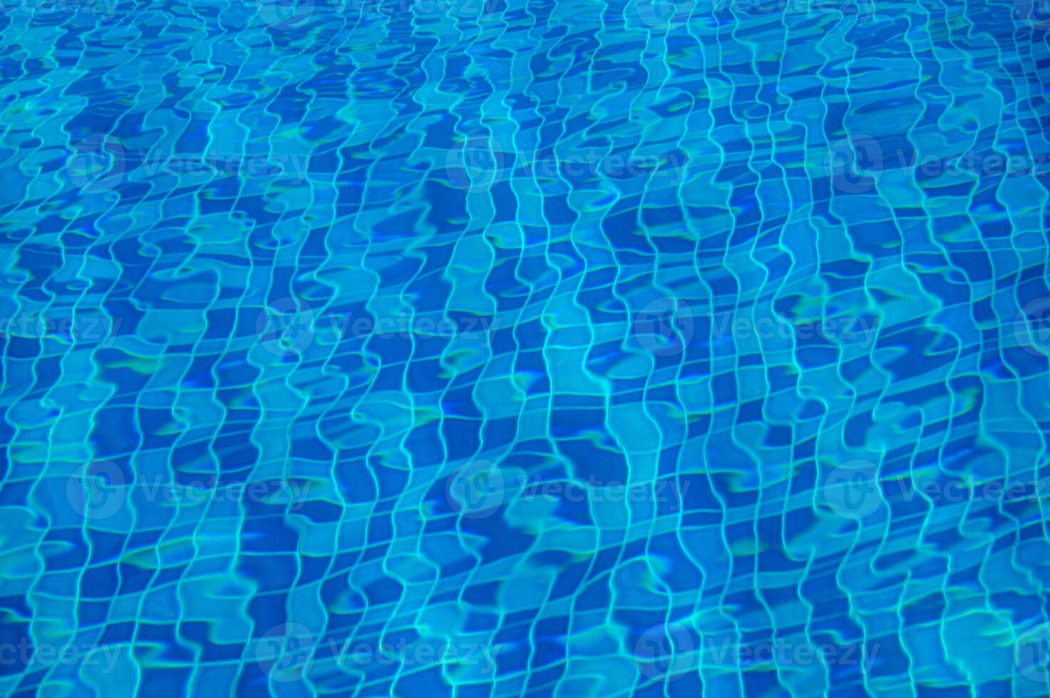 Swimming Pool Surface With Light Reflection photo