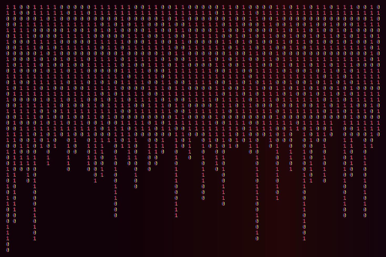 Zero one binary code abstract matrix white background with binary computer code. vector
