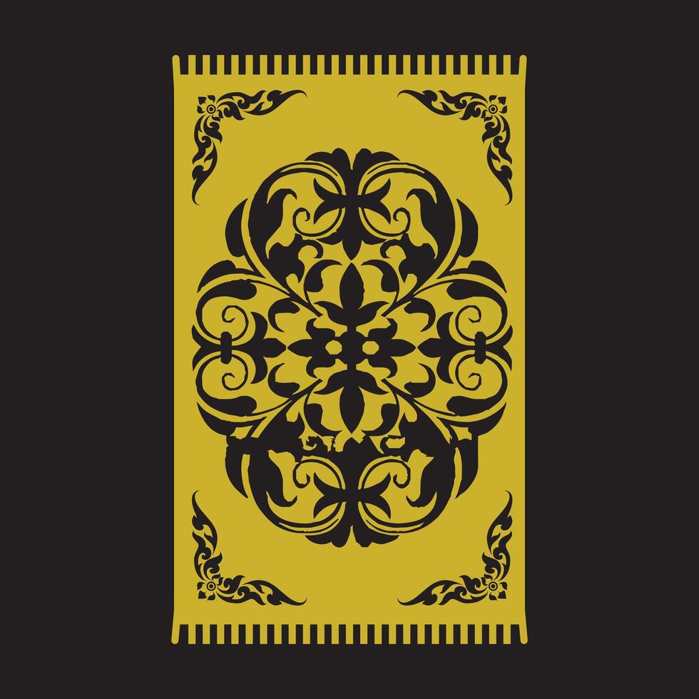 alfombra estera oración estera masjid mascarada musulmán orar islam santo sitio vector