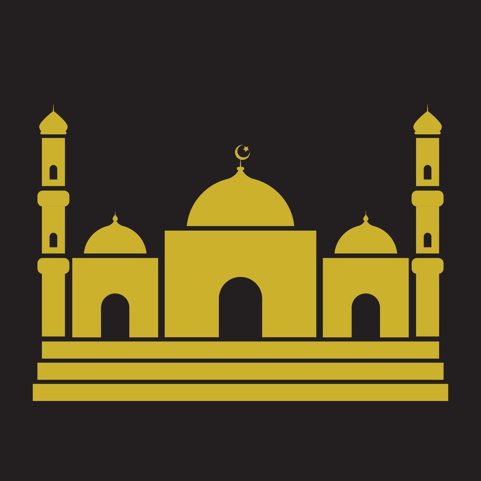 Masjid Praying Place Mosque Muslim Islamic Monument Pray Islam Holy Place vector