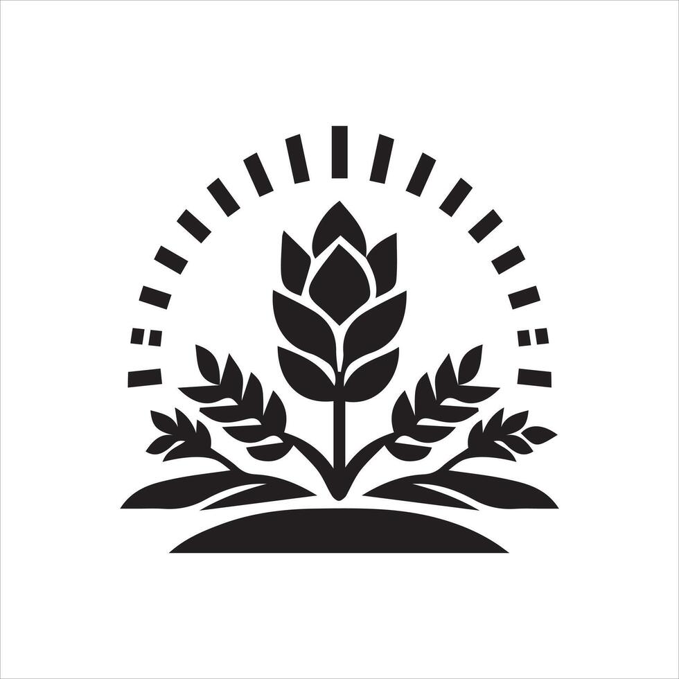 Growing tree logo vector
