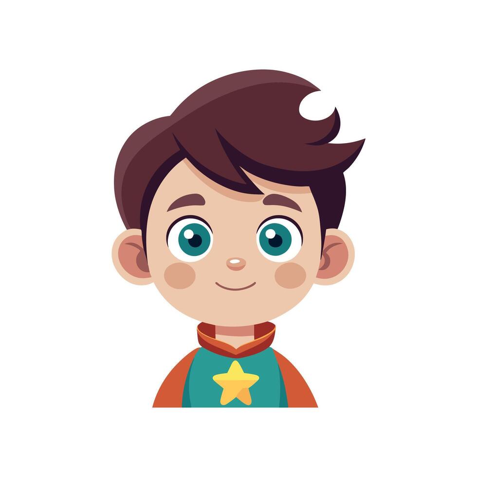 beautiful boy illustration vector