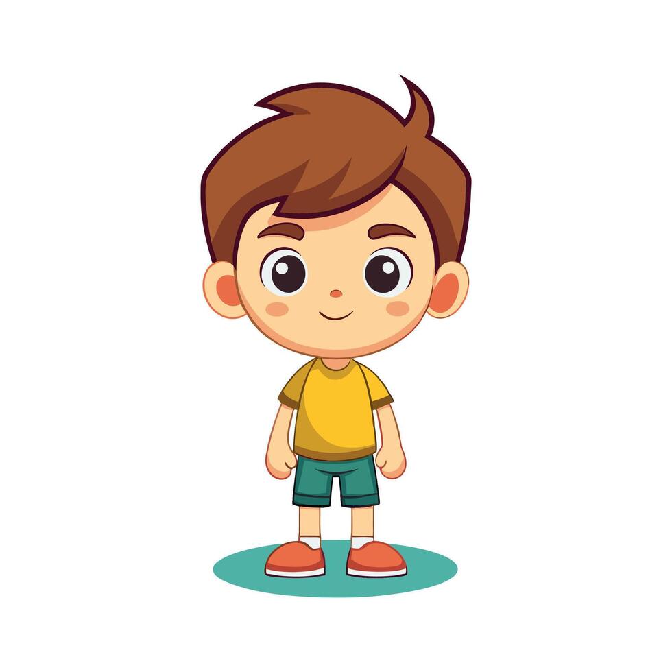 cartoon boy art and illustration vector