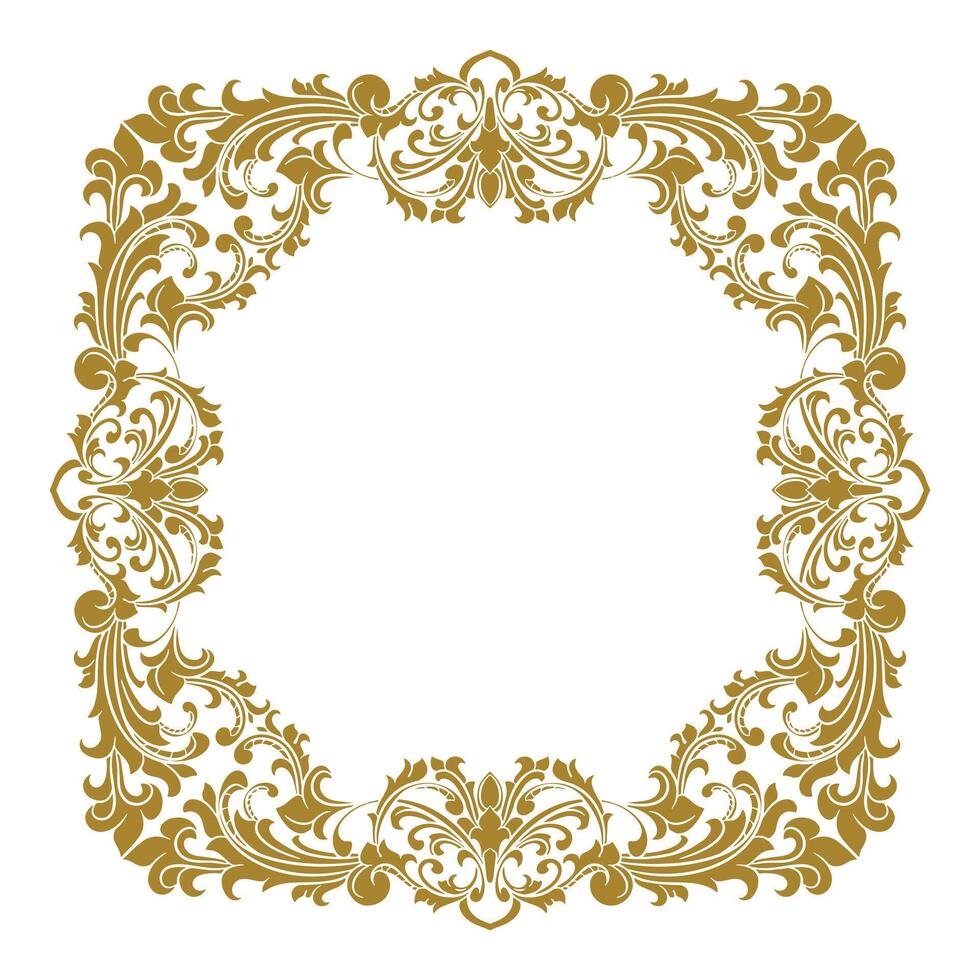 frame Ornament wedding decoration vector