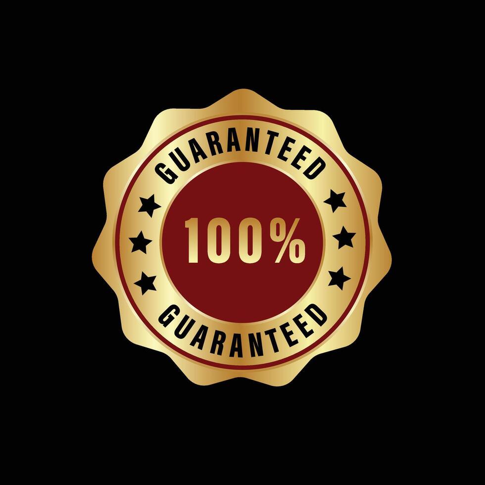 guaranteed icon design vector