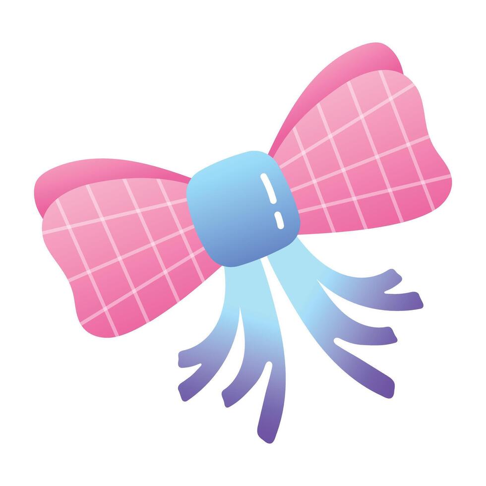 A flat icon of hair bow vector