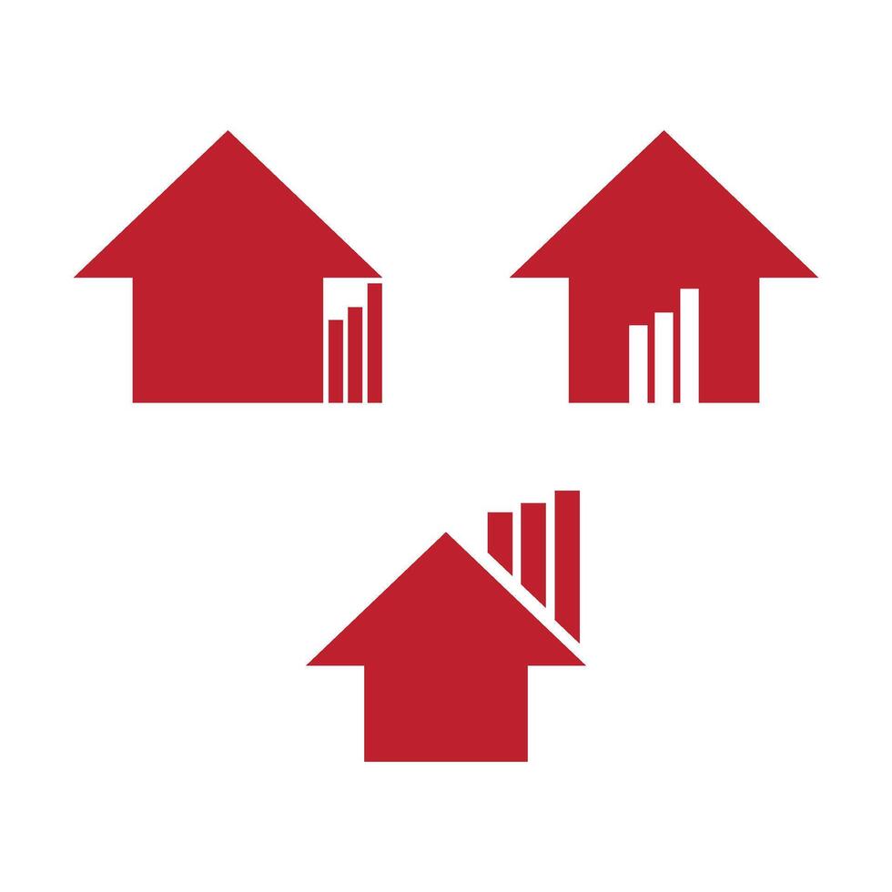 real estate icons vector