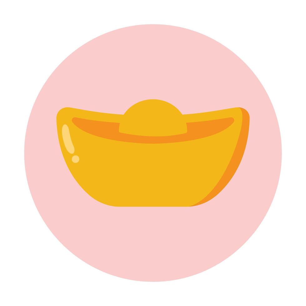 Gold symbol chinese New Year vector