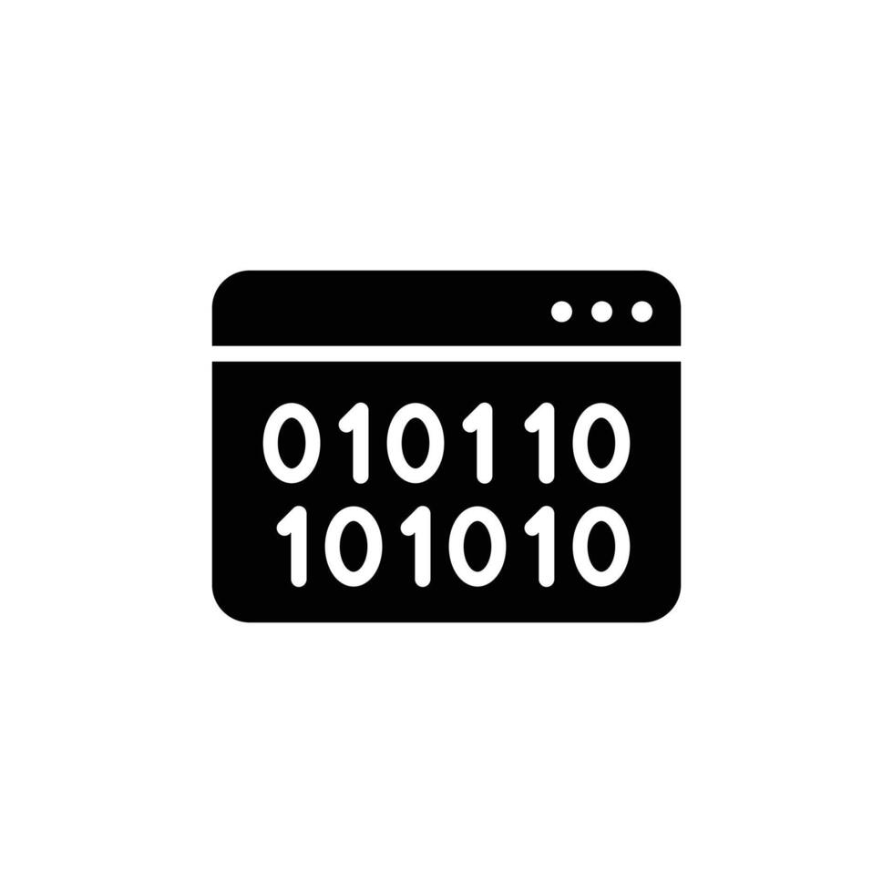Binary code icon 49703314 Vector Art at Vecteezy
