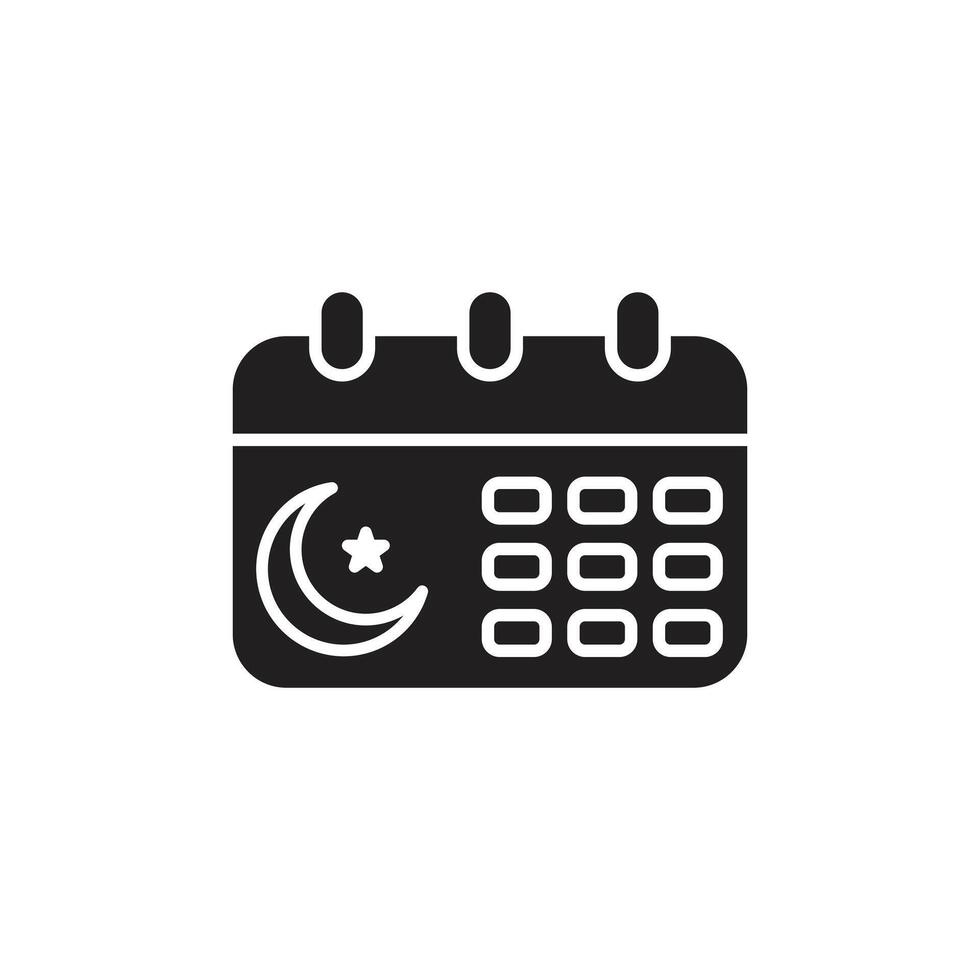 Islamic calendar icon 49704580 Vector Art at Vecteezy