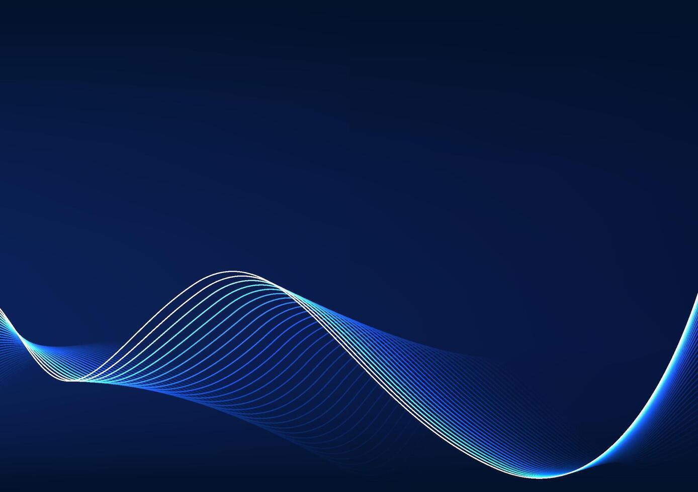 Abstract background technology. Layered flowing particle waves. Represents the overlapping of data being processed by cyber technology. Illustration, . vector