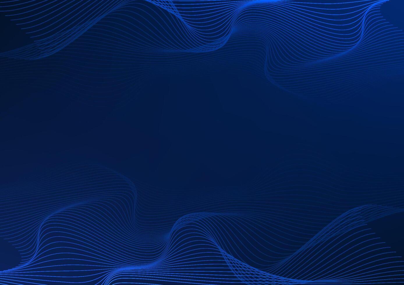 Abstract background technology. Layered flowing particle waves. Represents the overlapping of data being processed by cyber technology. Illustration, vector