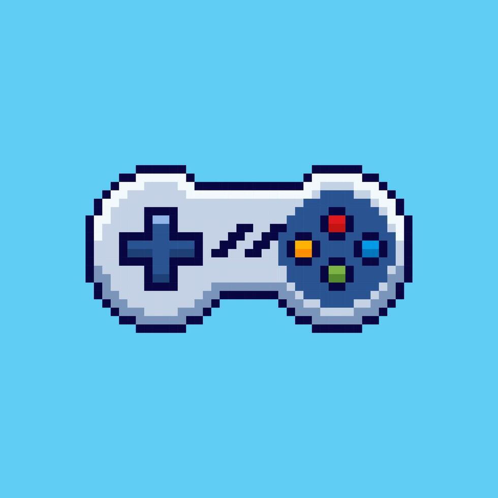 Pixel art game controller game asset design vector