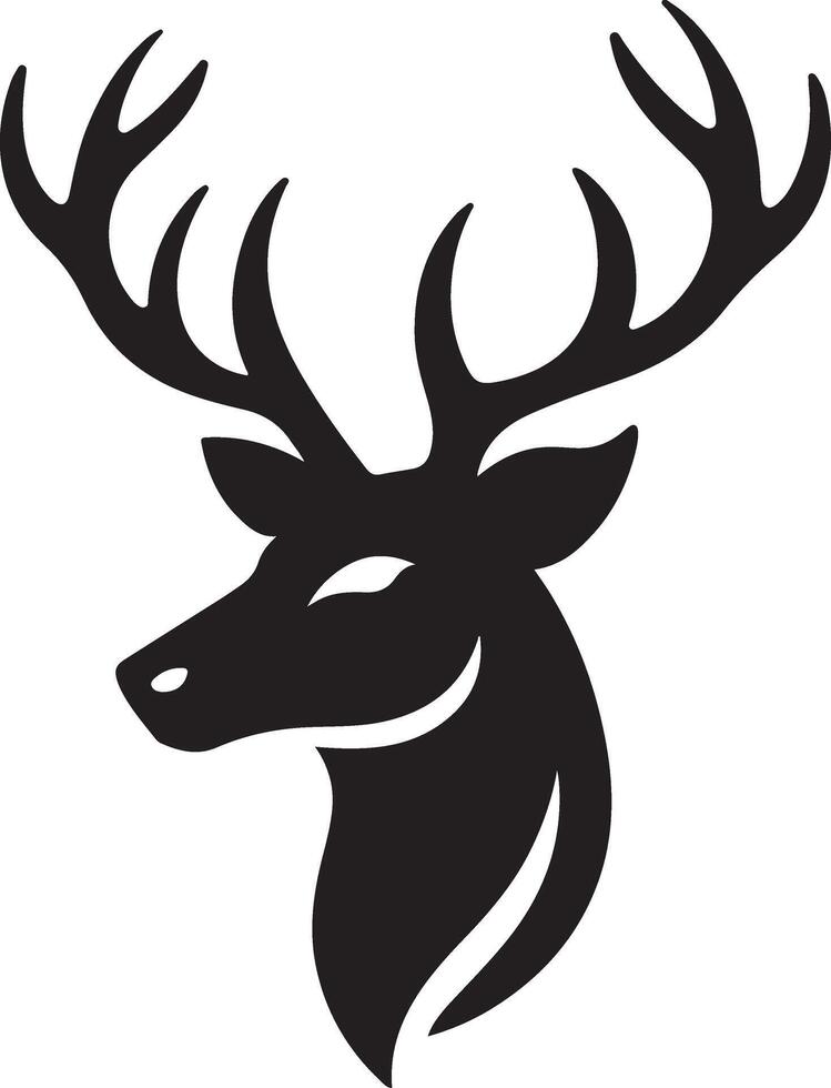 Deer Head Silhouette vector