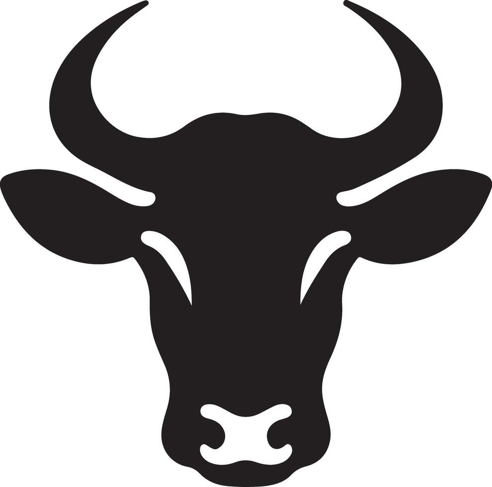 Beef Cow Head Stock Illustrations vector