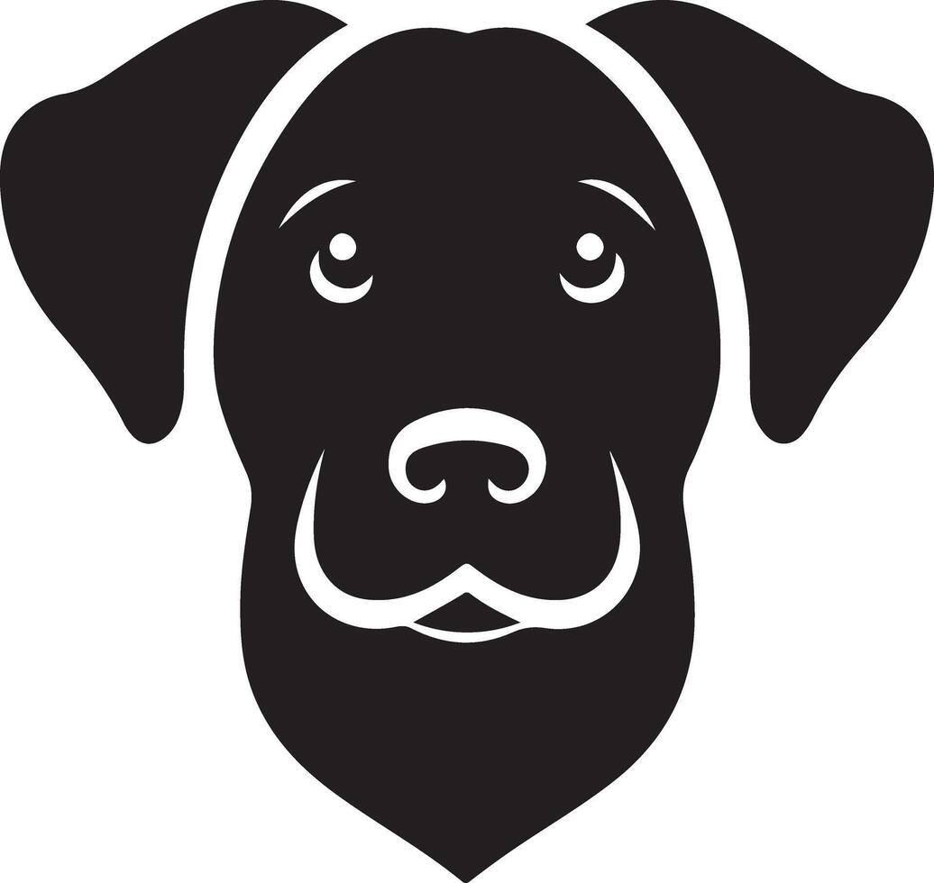 Dog Head Silhouette Art vector