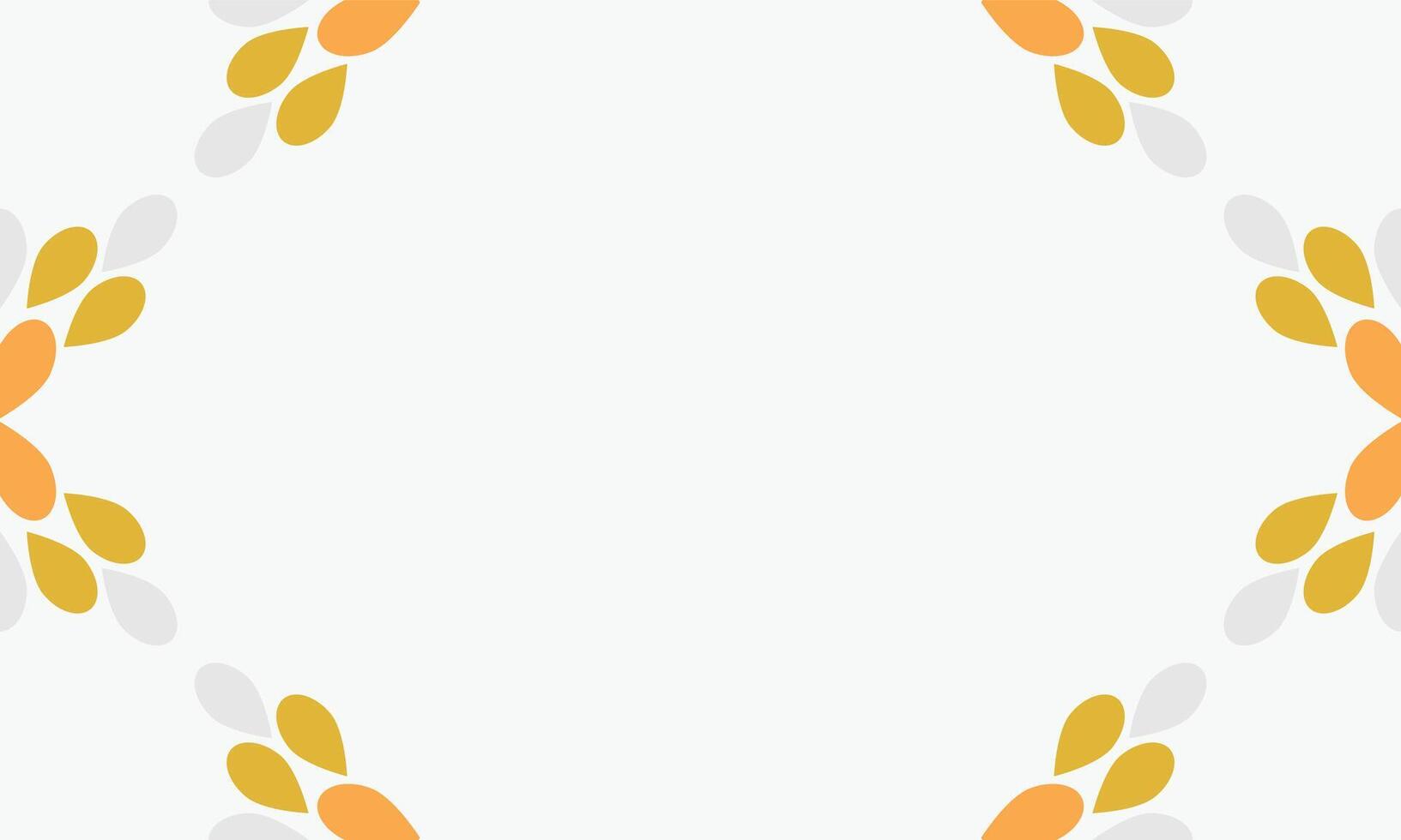 white background with natural shape ornament and space for text. vector