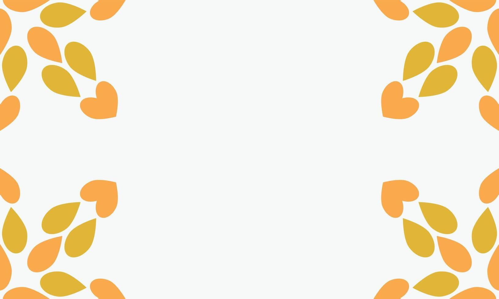 leaves frame background with copy space for text. vector