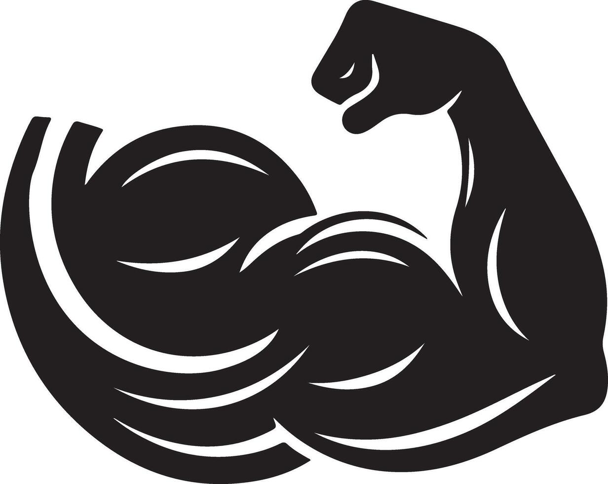 Flexing Muscle Art vector