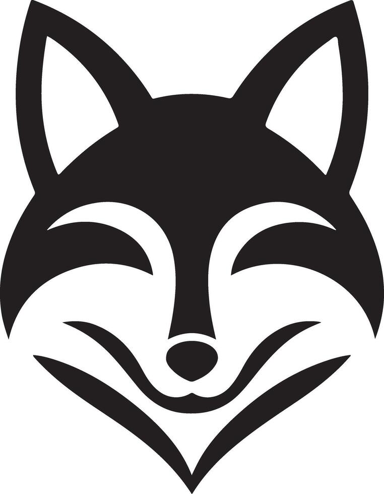 Fox Head silhouette Image vector