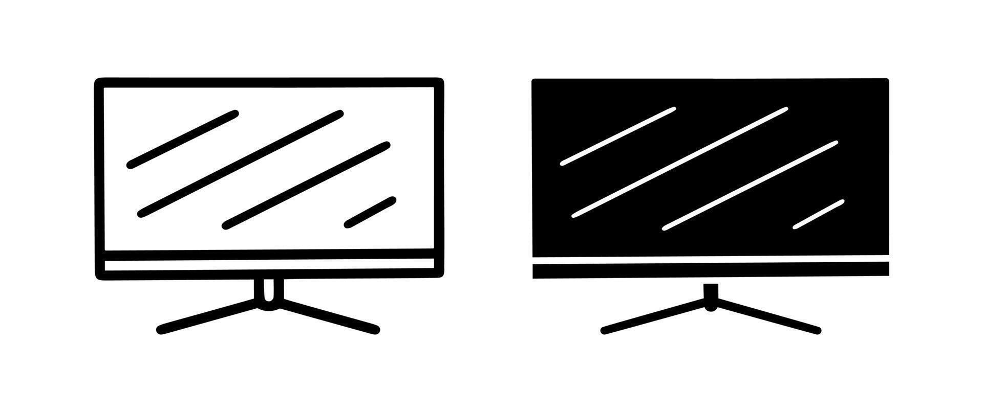Monitors cartoon doodle , . vector