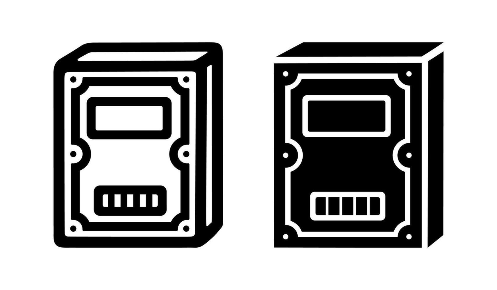 Computer HDD cartoon doodle, . vector