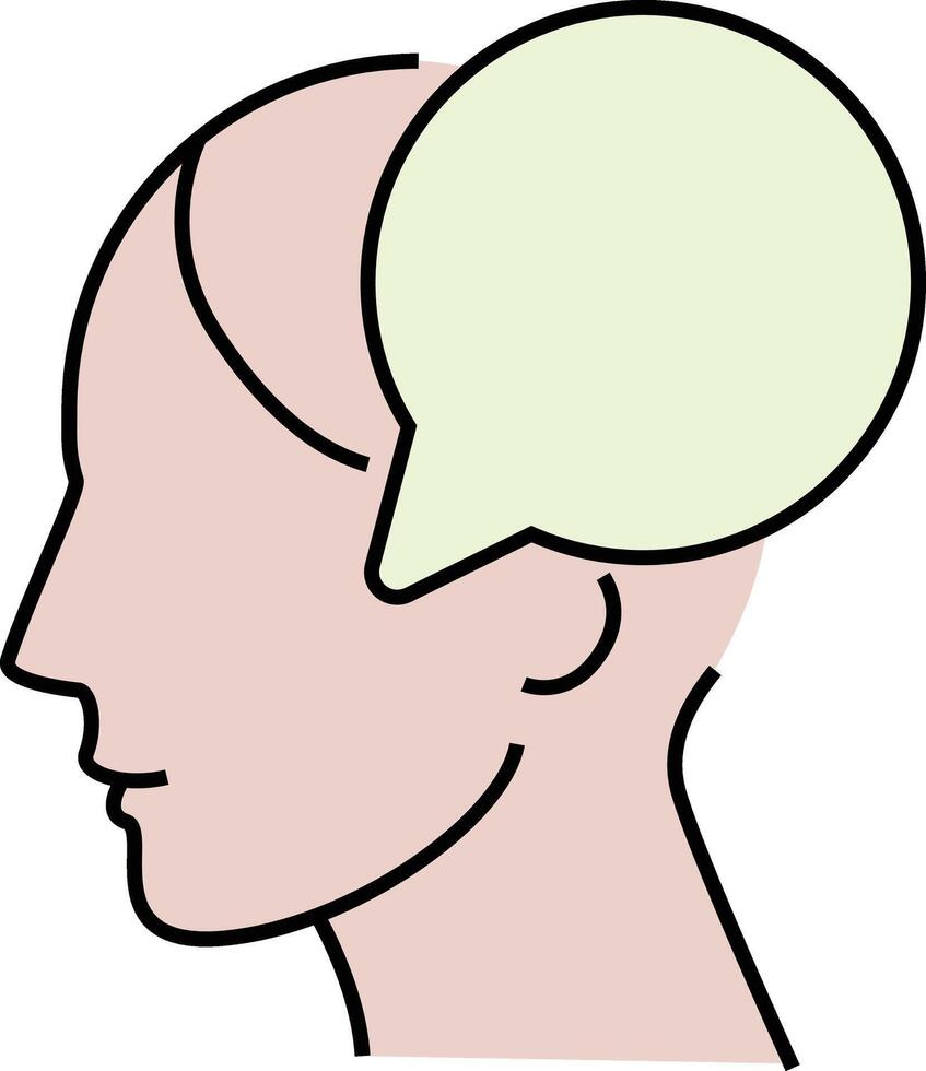 Woman Thoughts icon, app icons, Creative business solutions related icon vector