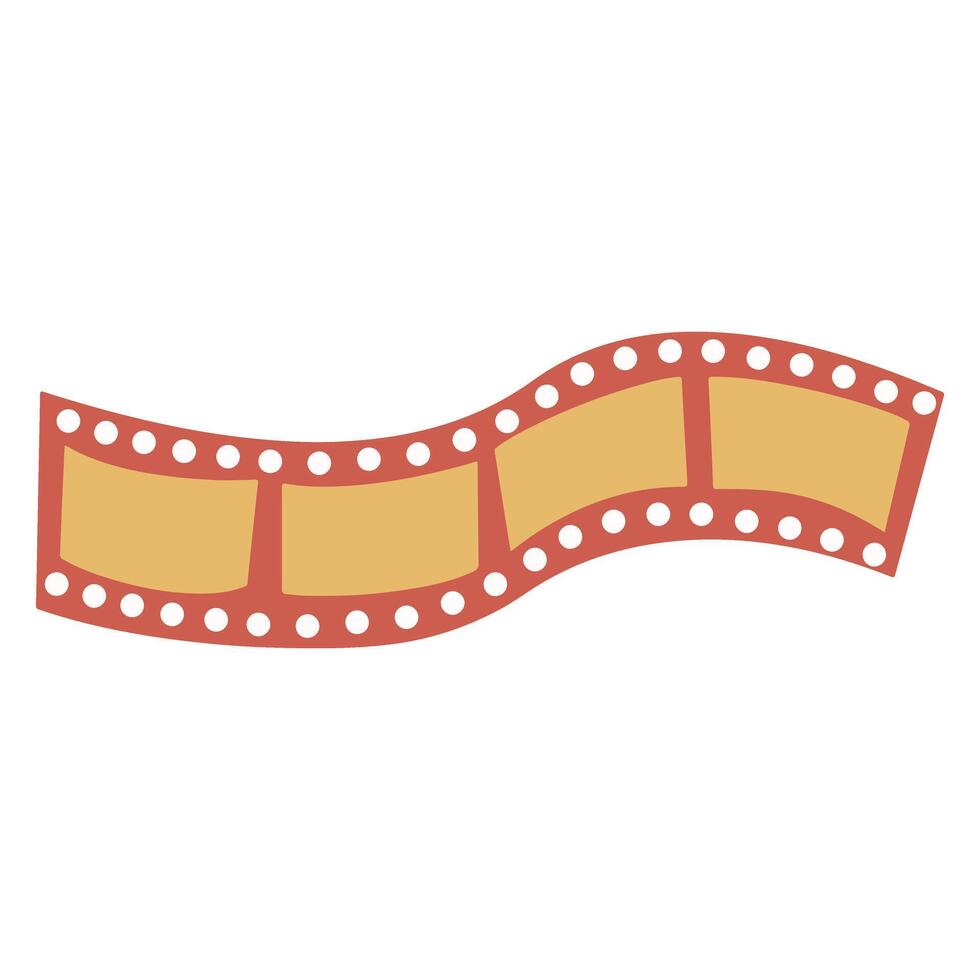 Roll Film Retro Icon vector