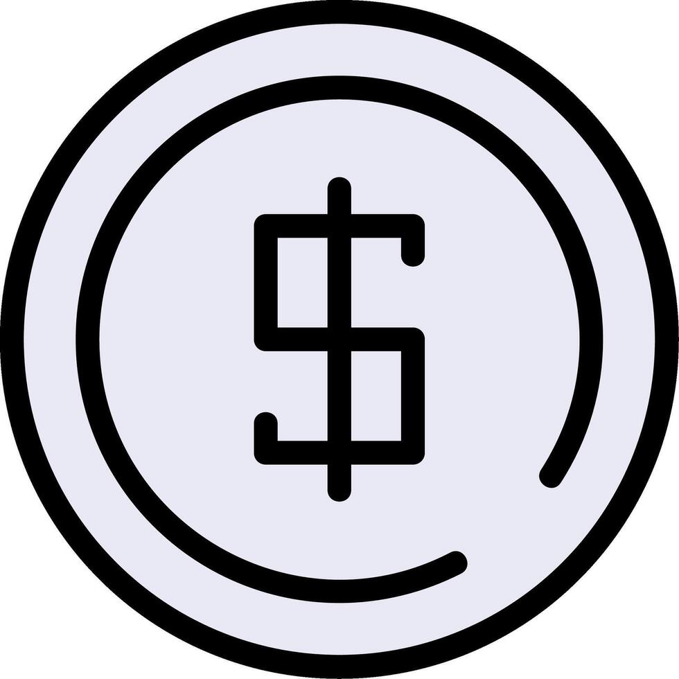 Pricing Line Filled Icon vector