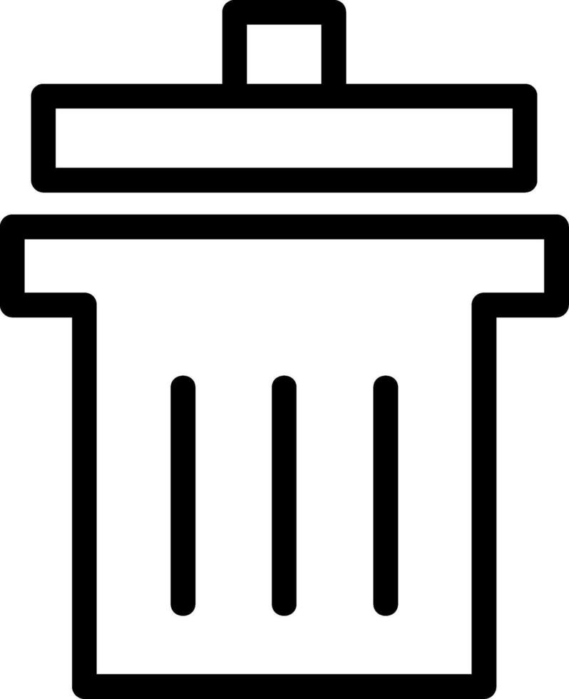 Delete Line Icon vector