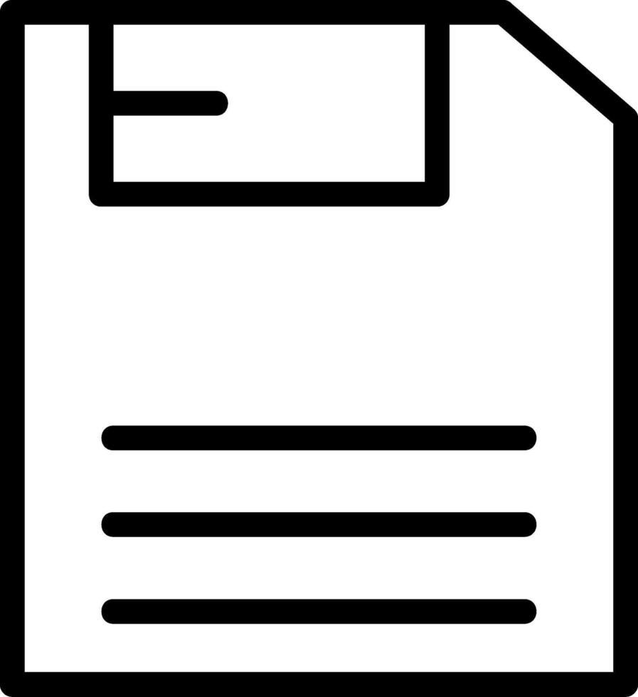 Save Line Icon vector