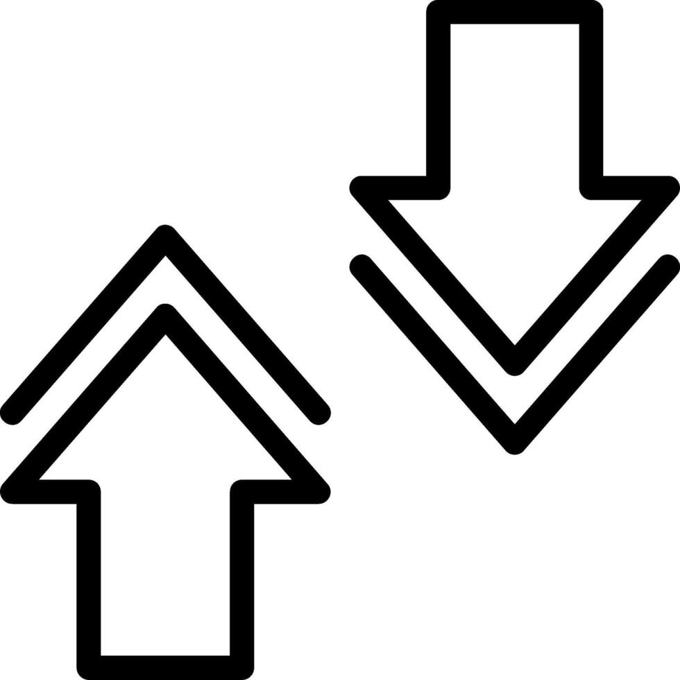 Collapse Line Icon vector