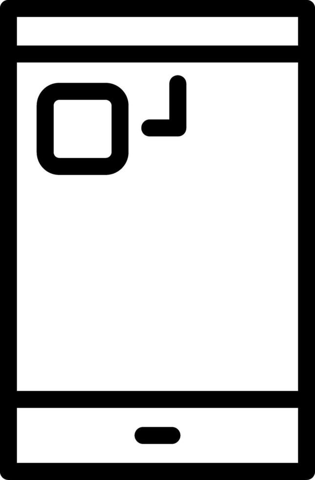 Notification Light Line Icon vector