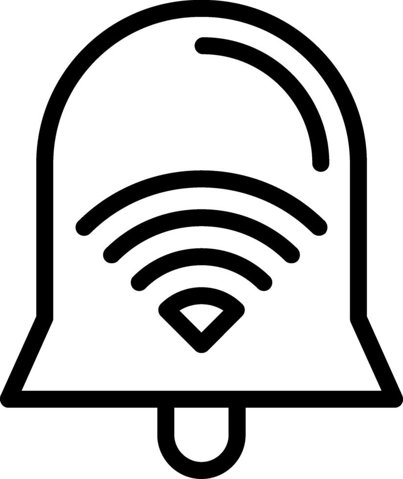 Wi-Fi Signal Line Icon vector