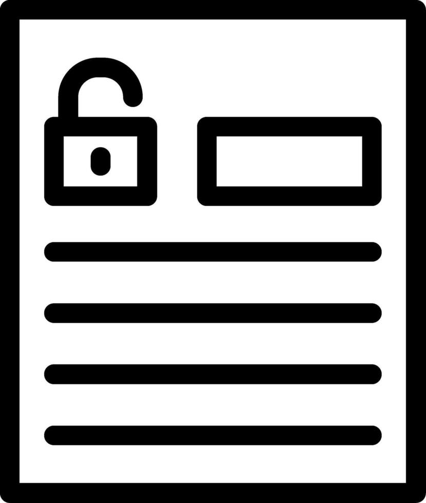 Accessible forms Line Icon vector