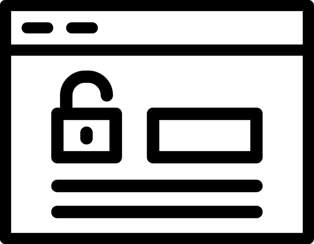 Login Line Icon vector