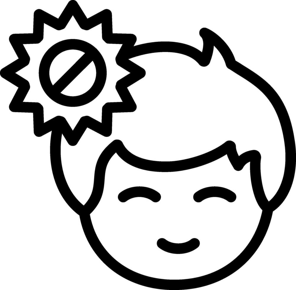 Cognitive impairment Line Icon vector