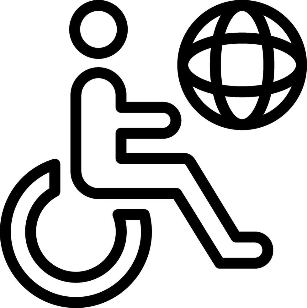 Accessibility Line Icon vector