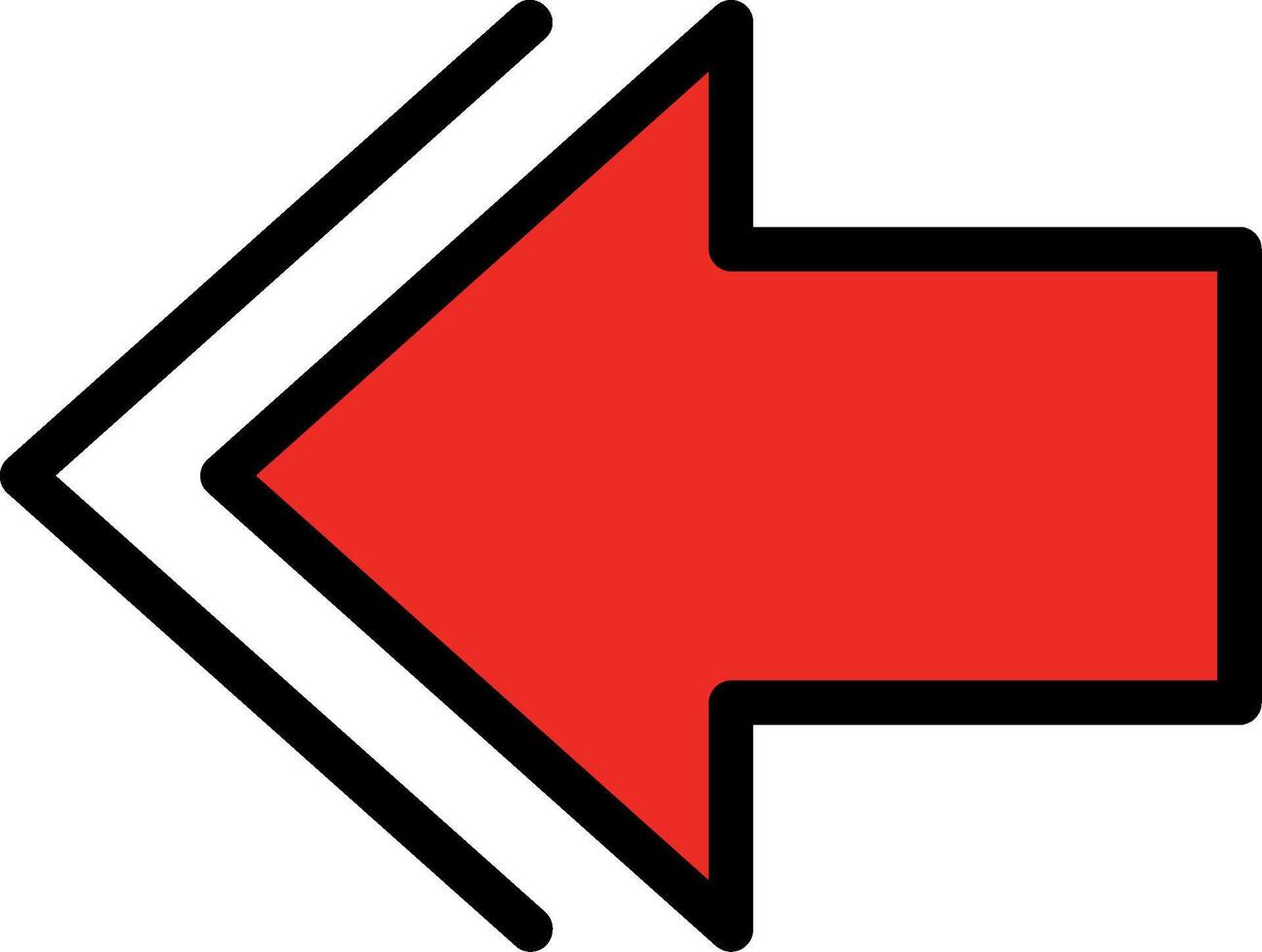 Previous Line Filled Icon vector