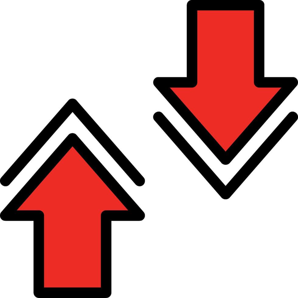 Collapse Line Filled Icon vector