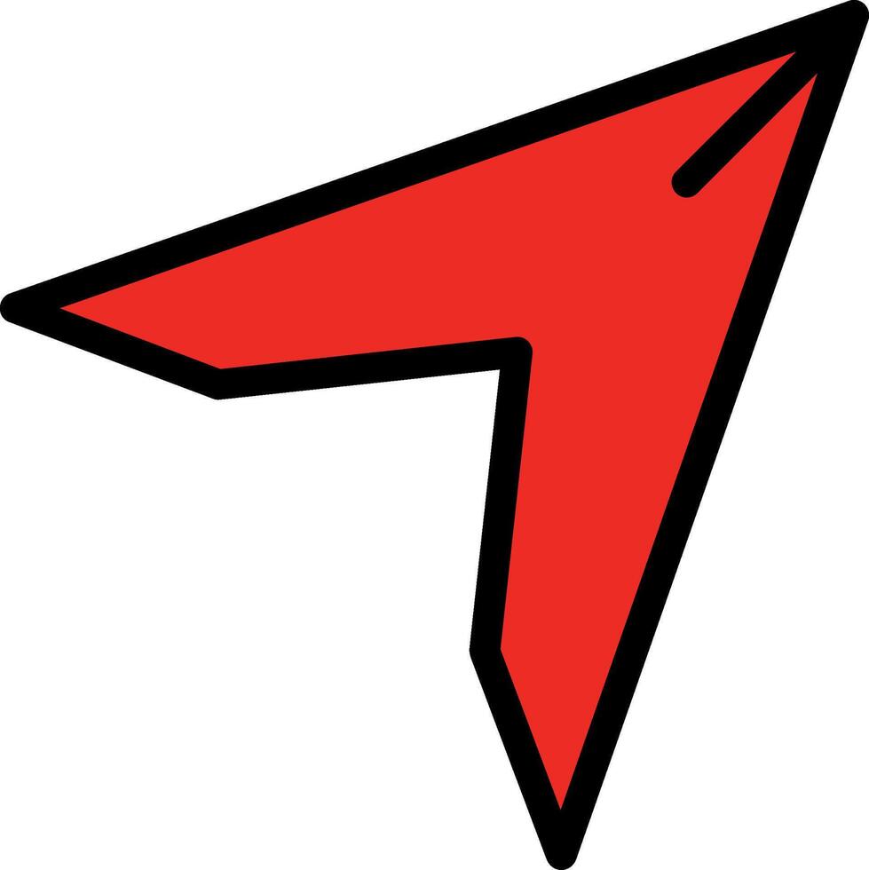 Submit Line Filled Icon vector