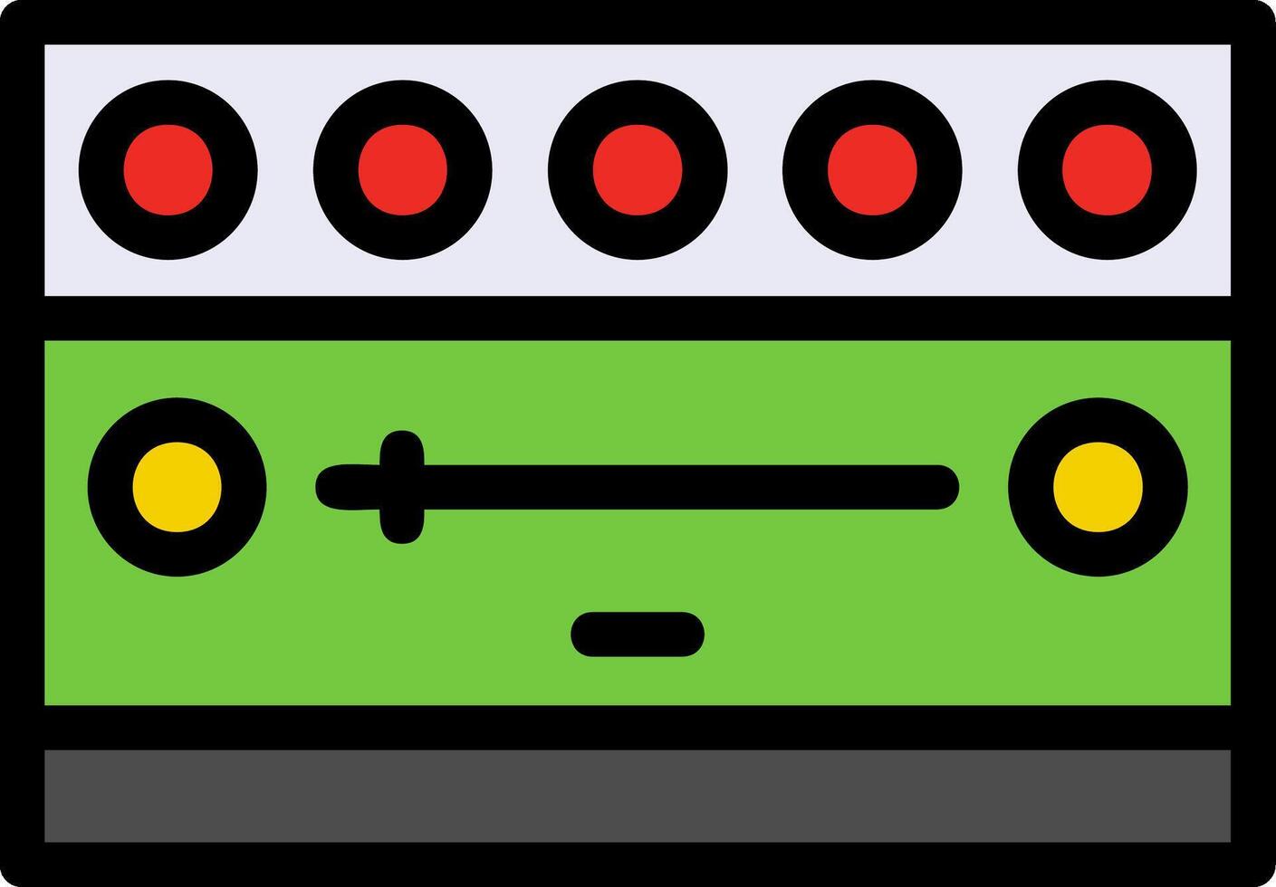 Notification Bar Line Filled Icon vector