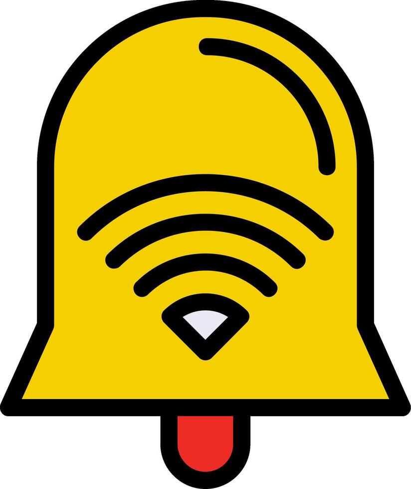 Wi-Fi Signal Line Filled Icon vector