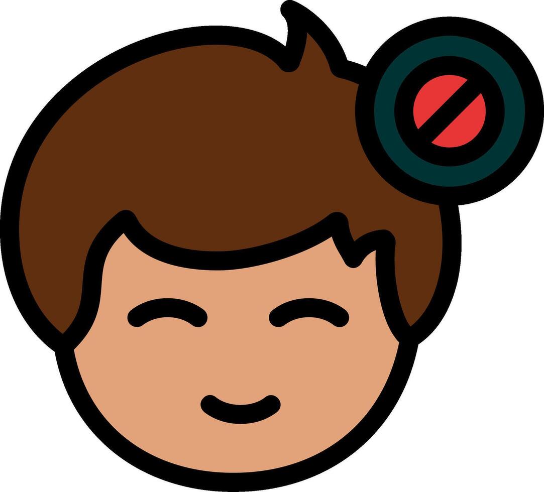 Busy status indicator Line Filled Icon vector
