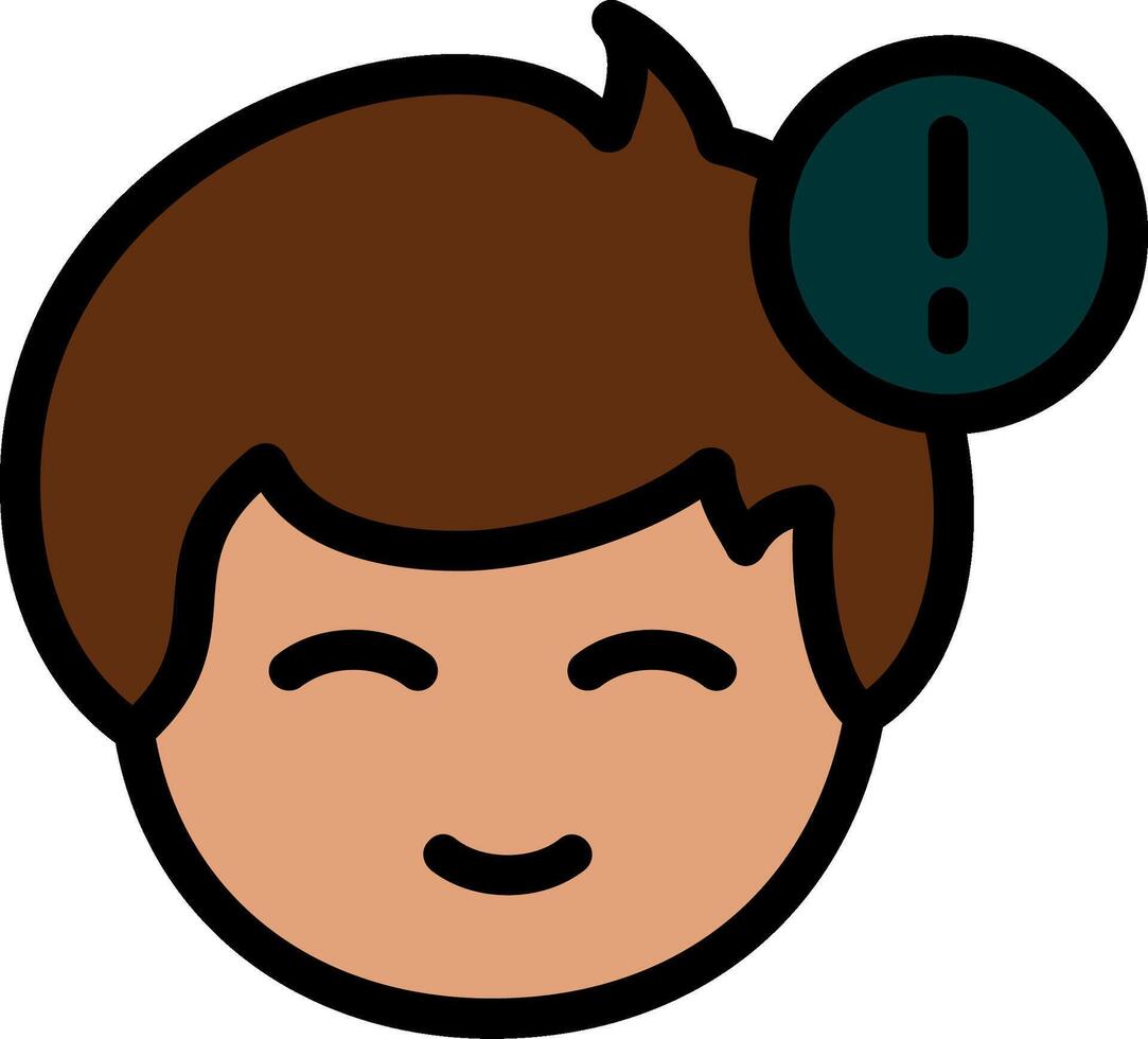 Away status indicator Line Filled Icon vector