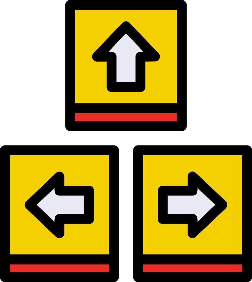 Keyboard navigation Line Filled Icon vector