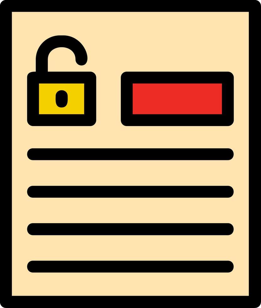 Accessible forms Line Filled Icon vector