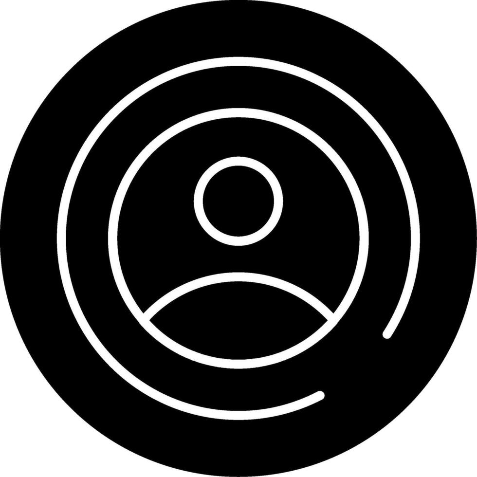 My Account Glyph Icon vector
